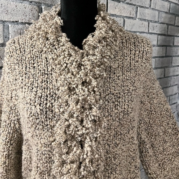 NINE WEST  Ladies Long Popcorn Shag Sweater/Coat NWOT - Picture 3 of 11